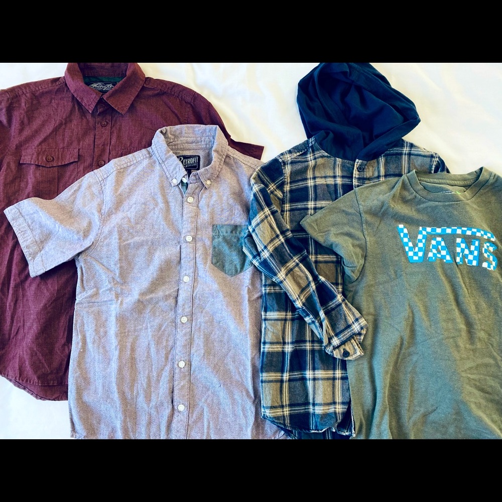 Boys Casual Button Up Set